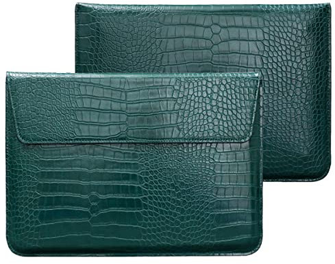 LCMOCICO Custodia per laptop per MacBook Air 2022 2023 2024 da 13,6 M3 A3113 M2 A2681 Air 13 A2337 M1 A2179 A1932 2021-2018 Custodia in pelle PU con patta per notebook per Mac Pro 13 M2 A2. 338 2020