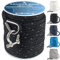 Premium Anchor Rope 150 ft x 3/8 inch, Double Braided Nylon Anchor Line Boat Rope Marine Rope, Boat Anchor Rope with Thimble & Shackle & Reflective Strip - Braided Anchor Rope Black