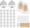 Gastgeschenke Taufe,30pcs Lebensbaum Anhänger mit 30pcs Weißem Organza Beutel,30pcs Kraftpapier Anhänger und 1 Rolle Band, Taufe Anhänger für Hochzeit Gast Babyparty Geschenk Party Mitbringsel Taufe