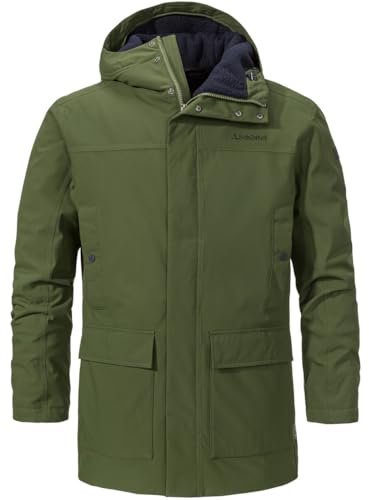 Schöffel Herren Ins. Parka Rotterdam M Mantel, Loden Green, 52