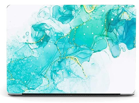 Berkin Art Case for 13.5 Microsoft Surface Laptop 5/4/3, 2022, 2021, 2019 Metal Palm Model 1868/1951 with Keyboard Cover & Screen Protector Cloisonnism Green Teal Gaming PC Skin