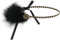 WLLHYF Serre-tête style années 1920-1920, bandeau vintage à plumes et cristal, accessoire de fête Gatsby pour femme (diamant noir)