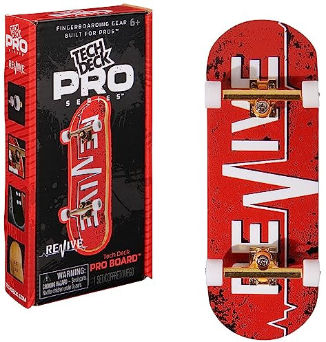 TECH DECK, Revive Pro Series Fingerboard mit Speicherdisplay, gebaut für Profis, authentische Mini-Skateboards, Kinderspielzeug ab 6 Jahren