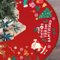 Jupe de Sapin de Noel 120cm, ACTOYS Couvre Pied Sapin Noël Rond, Cache Pied Sapin de Noel Rouge, Couverture de Base de Sapin de Noël, Tour de Sapin de Noël Tapis Cache-Pied de Sapin de Noël