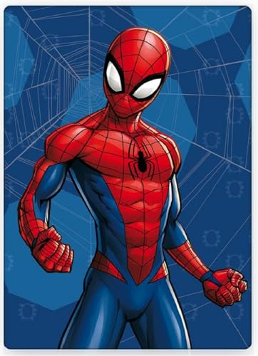 BrandMac Spiderman Fleecedecke Schmusedecke Kuscheldecke 100 x 140 cm