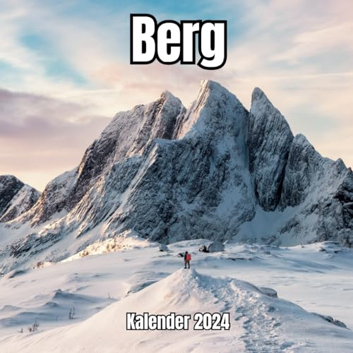 Berg Kalender 2024: 14-Monats , November 2023 bis Dezember 2024, für Zuhause und Büro für Tierliebhaber
