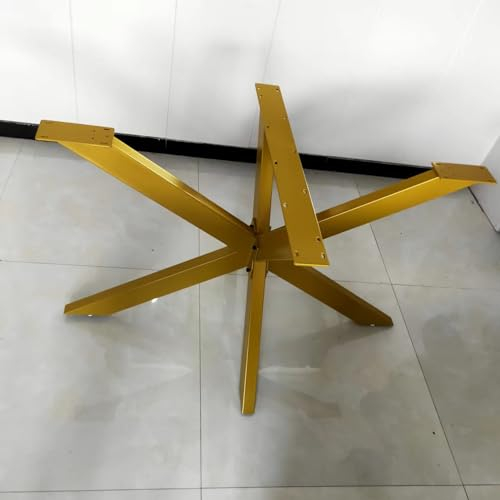 Tischbeine - Tischbein Metall, DIY Spider Tischbeine Rahmen, Pulverbeschichtete Stahlbeine, Tischbeine Möbelbeine, Einfache Montage Spinnenförmige Beine Im Industriestil (Color : Gold, Size : 78 x 7