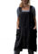 Hawholm Japanische Schürze, Kittel, Baumwolle, Schürze mit Taschen, Übergröße, Schürzen für Damen, Schwarz, X-Large