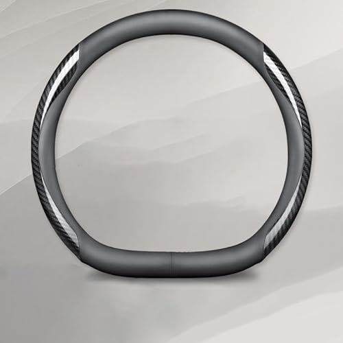 YTHHHN Auto Leder Lenkradbezug Für Ford Focus Mk4 2019-2022 ST Line,Mode Anti-Rutsch-Leder Atmungsaktives Lenkradbezug,Anti Rutsch Verschleißfest 37-39CM/14.5-15.5',C