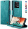 XYGLOW Handyhülle für Xiaomi Redmi Note 13 5G Hülle Klappbar Premium PU Lederhülle Klapphülle【RFID Schutz】 Kartenfach Standfunktion Schutzhülle für Redmi Note 13 5G Flip Case Tasche Cover,Grün