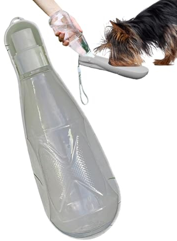 Bottiglia da viaggio per passeggiate con cane, dispenser per bottiglia d'acqua per cani | Dispenser per bottiglia d'acqua per bevande per cani da 450 ml - Dispenser per bevande a prova di perdite d