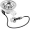 Válvula de cesta de colador, 114 mm, desagüe para fregadero, sifón para cocina, desagüe para el fregadero, válvula de copa, desagüe de cocina, accesorios para la cocina
