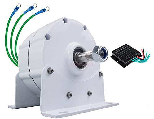 AISINILALAO 24v,9000W 3 Phase Getriebeloser Permanentmagnet-Generator 12V 24V 48V 220V Wechselstrom-Generator Mit Basis Für Wasser-Windkraftanlage-Generator (Mit Prüfer)