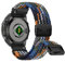 RosMank 22mm Quickfit Geflochtenes Armband kompatibel mit Garmin Fenix ​​​​8 E 47mm/7 Pro/7/6 Pro/6, Nylon Ersatzband für Epix/Approach S70 47mm/MARQ/Instinct 2/Forerunner 965/Descent G1 (Bunt)