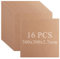 CYEER Lot de 16 panneaux MDF vierges de 3 mm pour travaux manuels, panneaux de fibres à densité moyenne, sans danger pour laser et pryographie, 300 x 300 mm