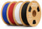 DEEPLEE Rapid PLA Plus Filament 1.75mm, High Speed 3D Drucker Filament up to 600mm/s, PLA+ Filament Maßgenauigkeit +/- 0.02 mm für die meisten FDM 3D Drucker, Schwarz Weiß Rot Blau 4KG(1kg/Spool)