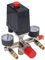 Air Compressor Pressure Valve Switch Kit, Adjustable 90-120PSI, with Manifold Regulator and 2 Gauges, Ideal for Professional Applications