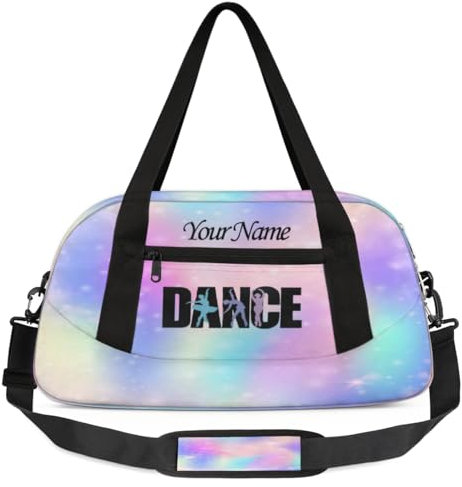 Bolsa de baile personalizada para niña, bolsa de deporte personalizada para fin de semana, bolsa de viaje, Color 21