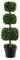 RELAX4LIFE Arbre Artificiel Topiaire avec 3 Boules 75CM, Pot Inclus Style Réaliste Feuilles Protection UV, Buis 3 Boules Rempli de Ciment, Décoration pour Interieur Exterieur Véranda Salon Entrée