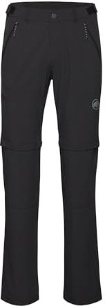 Mammut Runbold IV Zip Off Pants Men | Outdoor Trousers for Hiking, Convertible into Shorts, Stretch Fit, Durable & Breathable | 50, Black, Long