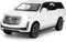 BGHSCA 1:32 Maßstab Auto Modell kompatibel für Sammler Escalade SUV Diecast Toy Vehicle, Zinklegierung Pull Back Spielzeugauto mit Sound und Licht für Erwachsene Jungen Mädchen 3 4 5 6 7 8 (Weiß)