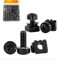 Jyphorixal 45-Pack M6 x 16mm Rack Mount Cage Nuts, Screws & Washers - Perfect for Server Cabinets, Shelves & Routers, Rack Mount Screws and Square Insert Nuts (Black)