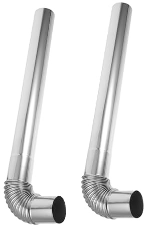 ARTIBETTER Kit De 4 Tubos Para Estufa De Humos De Acero Inoxidable De Humos Para Chimenea De Acero Inoxidable Para Chimenea De Leña
