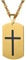 PROSTEEL Gold Christian Jewelry Dog Tag Cross Crucifix Necklace Pendant Gold Plated Chain