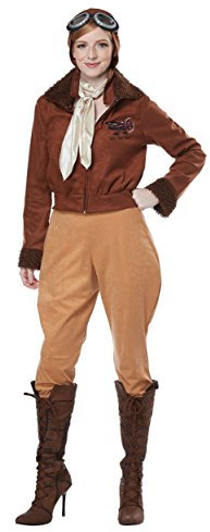 California Costumes Damen Amelia Earhart Kostüm, braun, Small
