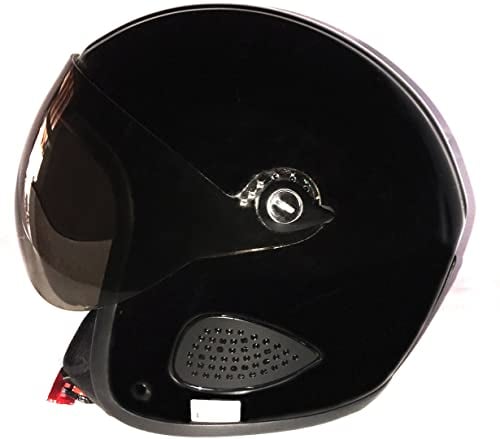 Bores Gensler Kult Jethelm mit Visier (Black,M/XL)