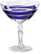 CRISTALICA Likörglas Likörschale Schnapsglas Handgeschliffen Blau Kristall Glas 45 ml