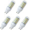 Aoxdi 5 Stück GU10 LED Lampen 8W, Warmweiß, 56 SMD 5730 LED Leuchtmittel mit GU10 Fassung Energiesparende Birne, AC220-240V