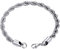 GOLDCHIC JEWELRY 6mm Rope Chain Bracelet, 316L Stainless Steel Chunky Link for Men, 21CM