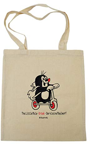 Stoffbeutel Beutel für Shopping Lebensmittel mit Griff Baumwollbeutel Original Der Kleine Maulwurf Umweltfreundliche Wiederverwendbare, 42x38 cm, Tiermotiv