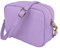 JOPHY & CO. Borsa a Tracolla Spalla in Vera Pelle con Chiusura Cerniera per Donne cod.5275 (Large, Lilla)