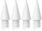 Upgraded Replacement Tips, Slim Tip Non-Wear Precise Control Compatible with Apple Pencil 1st Gen and 2nd Gen/iPad Pro Pencil, 4 Pack, White