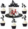 26 Stück Fahrrad Cupcake Topper, Kuchen Dekoration für Thema Party, Sport Party Dekoration, Kuchendeko Geburtstag für Mann Junge