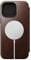 Nomad Modern Leather Folio Case for iPhone 14 Pro Max - Horween Rustic Brown Leather Wallet Case 3 Card Slots, 360° Protective Bumper, 10ft Drop Protect, Mag Safe & Wireless Charging