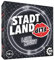 Game Factory 646311 Stadt Land Flip Late Night, das superschnelle Wortspiel für Erwachsene, für 2-6 Spieler ab 18 Jahren, Reisespiel in der praktischen Kartonbox