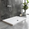 Go Bathrooms Anti Slip White Rectangle Shower Tray 1700 x 800mm Non-Slip Shower Enclosure Cubicle Low Profile Shower Tray