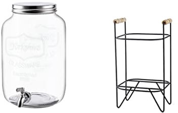 DLUXCA Bubble Wine Glass Bottle Bubble Wine Tank Wine Barrel Homemade Beverage Bottle Beer Barrel With Faucet Cola Barrel Container (Size : 4000ml)