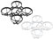 BETAFPV 2pcs Air65 Brushless Whoop Frame Kit, Ultra Light Weight, Lowered Profile, for DIY Ultra Light 65mm 1S Racing Whoop Drone Quadcopter with 07XX 08XX Series Motors 31mm Propellers