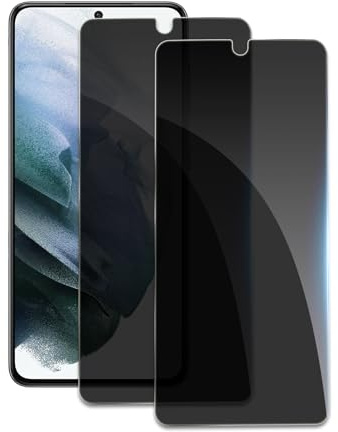 [2 Pièces] Verre Trempé Anti-Espion pour Samsung Galaxy S21 Plus, Protecteur D'écran de Confidentialité, 9H Dureté Film Protecteur Vitre, Anti-rayures, Anti-empreintes, Sans Bulles