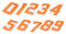 sourcing map 10 Pcs Iron on Numbers, 8 Inch T Shirt Heat Transfer 0~9 Number Patches Iron on Numbers for Jersey Clothing Team Uniform Sports T Shirt Football Basketball Baseball (Orange)