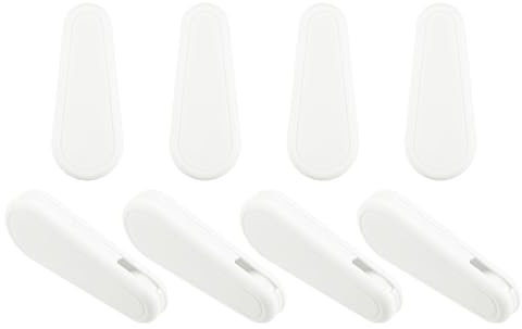 Uxcell 8Pcs Blinds Cord Weight, POM 83mm/3.27 Rounded Roller Blinds Handle Tensioner Weight for Vertical Blind Roman Blinds Chains Ball Beaded Chain Window Accessories, White