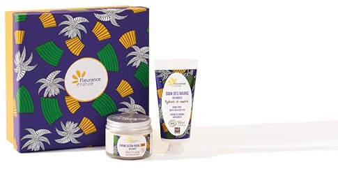 Fleurance Nature, Coffret Karité Visage et mains, soins beauté femme visage bio, Cosmétique certifié bio, coffret cadeau femme