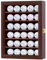 Golfball-Vitrine – Wandhalterung mit Glastür, ideales Geschenk für Golf-Enthusiasten, Mahagoni
