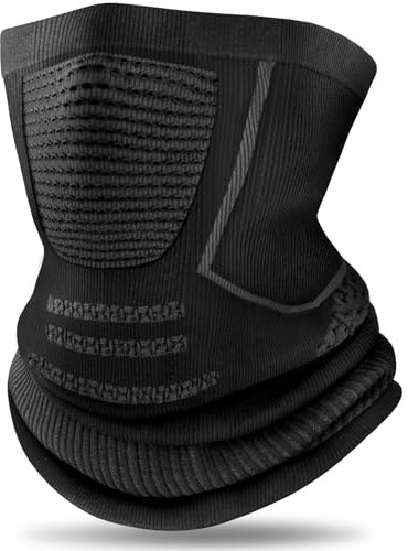 NEWIROVE Cache Cou Moto Tour De Cou Moto Balaclava Homme Femme Écharpe Cache Cou Hiver Respirant Cache Nez Moto Brise-Vent Cagoule Moto Pour Ski Randonnée Cyclisme,Gris