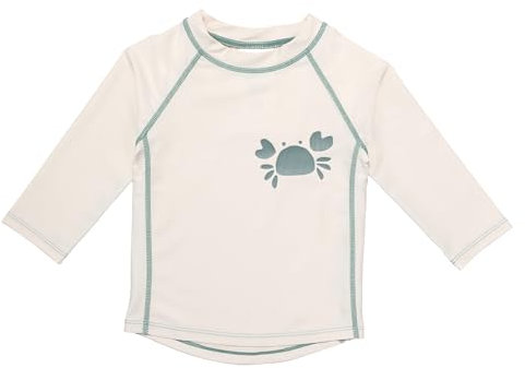 LaLoona Maglia Mare Protezione UV Neonato Manica Lunga - Abbigliamento Neonato Costume Bagno con UPF 80+ - Asciugatura Rapida e Testato Oeko-Tex Standard 100 - (74-80 cm)