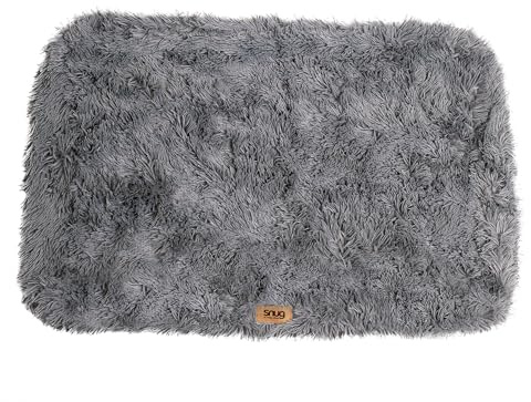 Snug Super Fluffy Dog Bed Cover Only - Super Soft and Comfortable for Cat Dog - Spare Pet Bed Cover - Matching Pet Bed Available - Machine Washable – Extra Large - 120 x 80 x 11cm, Grey